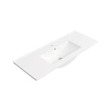 Fienza Delgado Vanity Bench Top 915x360mm (3 Taphole) Top Only Gloss White 90D-T-3