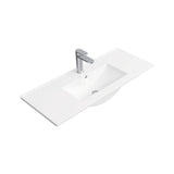 Fienza Carmen Ensuite Wall Hung Vanity 900mm White w/ Delgado Top All Drawers CED90W-DT