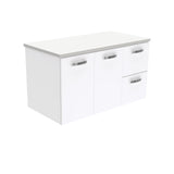 Fienza Unicab Wall Hung Vanity Right Drawers 900mm White 90JR