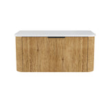 Fienza Minka Curved Wall Hung Cabinet 900mm Scandi Oak 90US-C