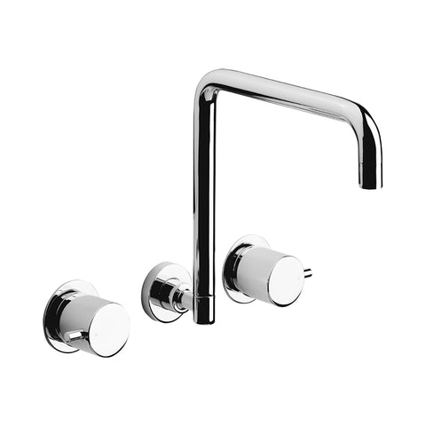 Vito Bertoni Vito CD Wall Sink Set Rectangular 250mm Chrome 93790