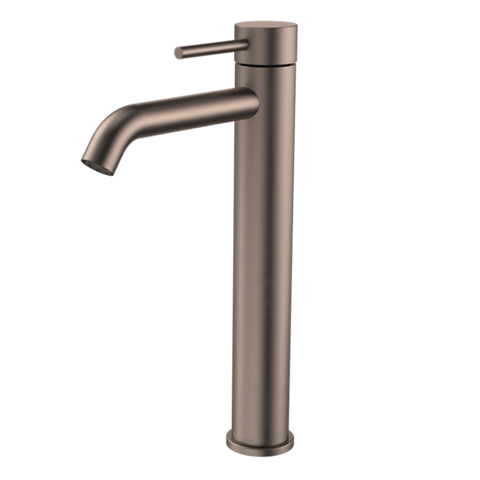 Caroma Liano II Tower Basin Mixer Brushed Bronze Lead Free 96343BBZ6AF