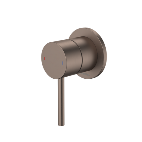 Caroma Liano II Bath/Shower Mixer Round Cover Plate Brushed Bronze 96360BBZ