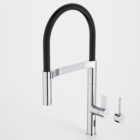 Caroma Liano II Pull Down Sensor Sink Mixer with Dual Spray Lead Free Chrome 96385C56AF