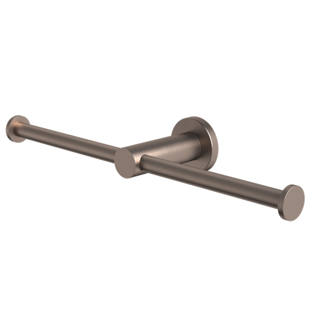 Caroma Liano II Double Toilet Roll Holder Brushed Bronze 96442BBZ