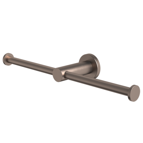 Caroma Liano II Double Toilet Roll Holder Brushed Bronze 96442BBZ