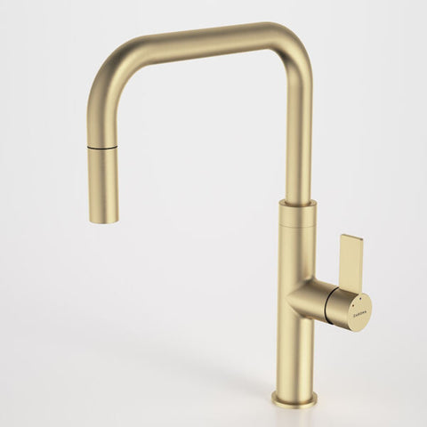 Caroma Urbane II Pull Out Sink Mixer Lead Free Brushed Brass 99672BB56AF