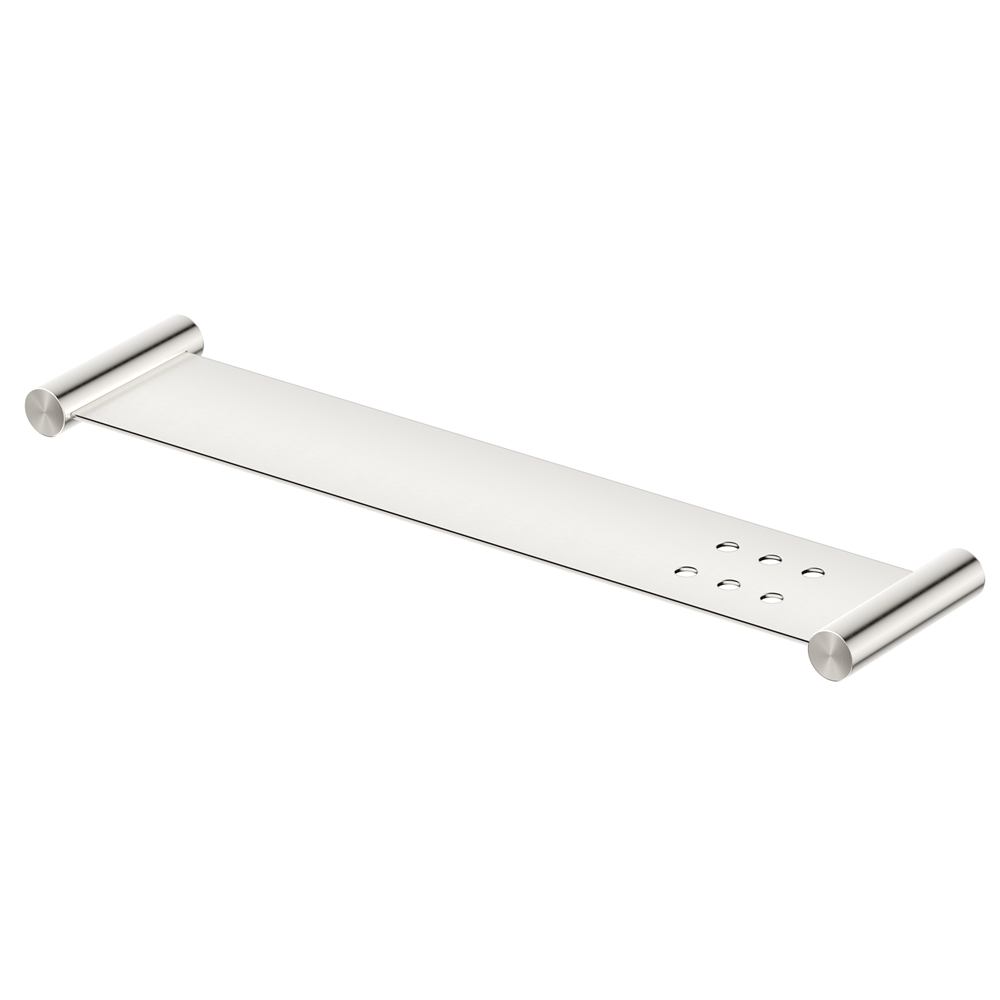 Bella Vista Mica Stainless Shelf 400mm Brushed Nickel 11MS-P-400-BN