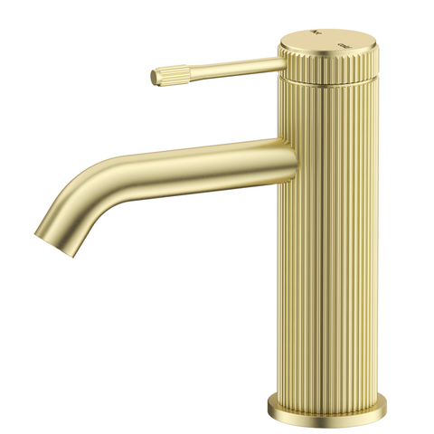 Bella Vista Mica Fluted Basin Mixer French Gold BMC-6-NR-FG
