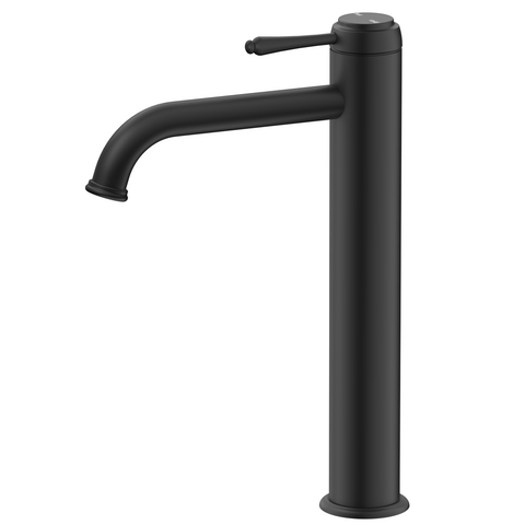 Bella Vista Mica Heritage Tall Basin Mixer Black BM-4-TALL-BLK