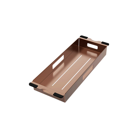 Fienza Hana Colander Tray 160x450x50mm Brushed Copper A20CO