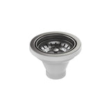 Fienza Sink Basket Waste 50x90mm w/ Extended Bolt & Foam Seal Carbon Metal A3CM-2