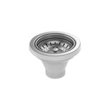 Fienza Sink Basket Waste 50x90mm w/ Extended Bolt & Foam Seal Stainless Steel A3SS-2