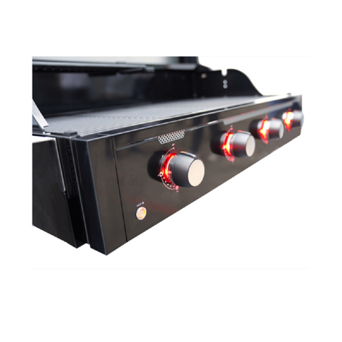 Artusi Halmo 4 Burner Gas Grill Built-In Matte black w/ Anthracite ABIBBQ4