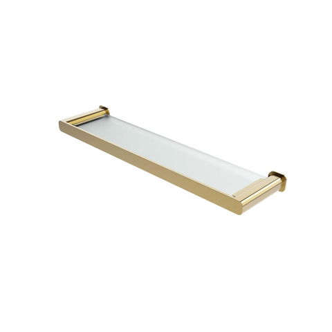 Otti Oskar Metal & Glass Shelf Argent Gold AC4110AG