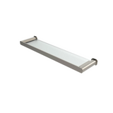 Otti Oskar Metal & Glass Shelf Brushed Nickel AC4110BN