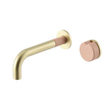 Meir Alchemy Combination Wall Mixer Tiger Bronze - Blush Pink ACB03-BB.BL