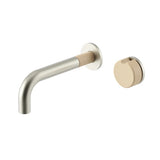 Meir Alchemy Combination Wall Mixer Brushed Nickel - Nood ACB03-BN.ND