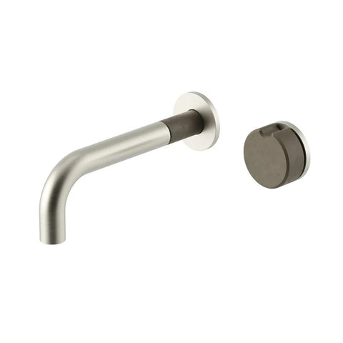 Meir Alchemy Combination Wall Mixer Brushed Nickel - Olive ACB03-BN.OL