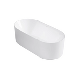 Otti Attica Celine Freestanding Bath 1500mm w/ Overflow Gloss White ACBT-1500-OF