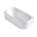 Otti Attica Celine Left Corner Bath 1500mm w/ Overflow Gloss White ACBT-1500L-OF