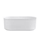 Otti Attica Celine Freestanding Bath 1500mm w/ Overflow Matte White ACBT-1500MW-OF