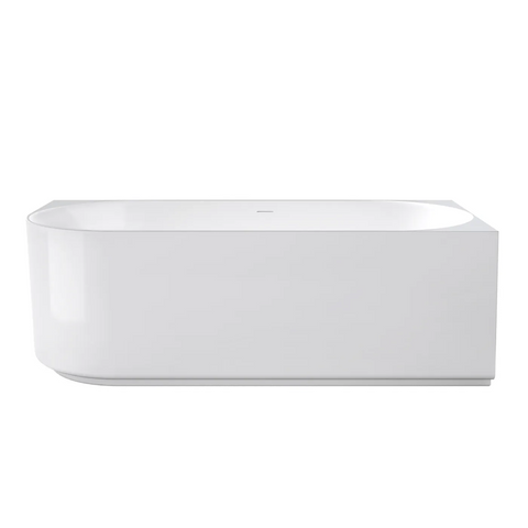 Otti Attica Celine Right Corner Bath 1700mm w/ Overflow Gloss White ACBT-1700R-OF