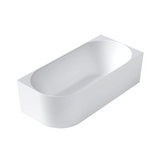 Otti Attica Celine Right Corner Bath 1700mm w/ Overflow Matte White ACBT-1700RMW-OF