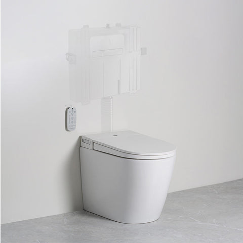 Argent Evo Wall Faced Toilet System ViSmart White (Pan & Seat only)  AF423300WB