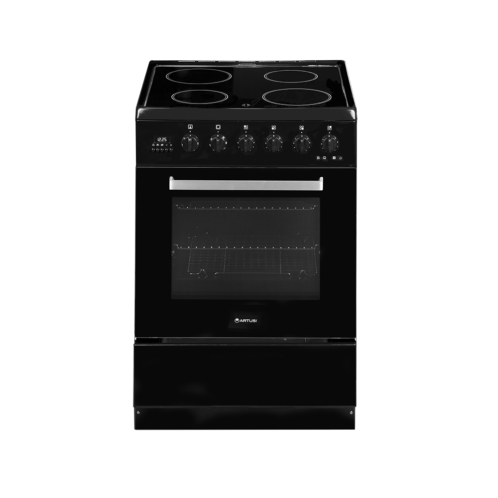 Black freestanding online electric cooker 60cm