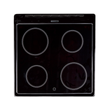 Artusi Freestanding Cooker 60cm Electric With Ceramic Hob Black Glass AFC607B
