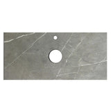 Otti Boston Wall Hung Vanity 1200mm (12 O'Clock Taphole) Light Grey / Amani Grey Top BS1200LGST-G-12TH