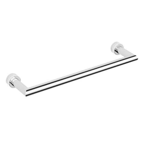 Argent Focal Glass Panel Towel Rail 300mm Chrome AG30300B