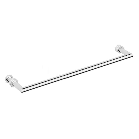 Argent Focal Glass Panel Towel Rail 600mm & Knob Chrome AG30630HB