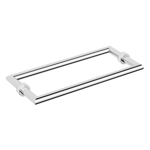 Argent Focal Double Sided Glass Panel Towel Rail 300mm Chrome AGD40300EB