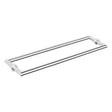 Argent Focal Double Sided Glass Panel Towel Rail 600mm Chrome AGD40600EB