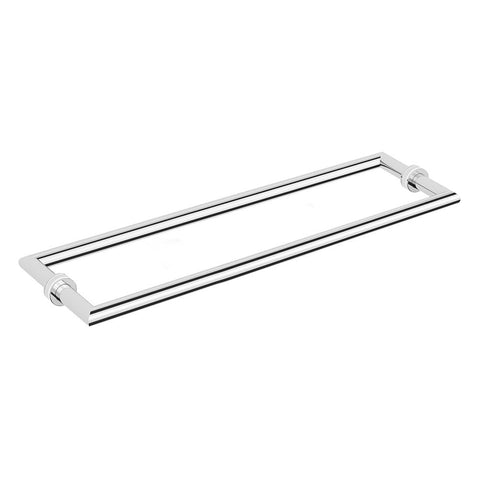 Argent Focal Double Sided Glass Panel Towel Rail 600mm Chrome AGD40600EB