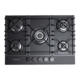 Artusi Built-In Gas Cooktop 700mm Nano Matte Black AGH7500NB