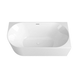 Otti Attica Havana Right Corner Bath 1500mm w/ Overflow Gloss White AHBT-1500R-OF