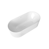 Otti Attica Havana Freestanding Bath 1700mm w/ Overflow Gloss White AHBT-1700-OF