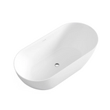 Otti Attica Manolo Bath 1530mm w/ Overflow Matte White AMBT-1500MW-OF