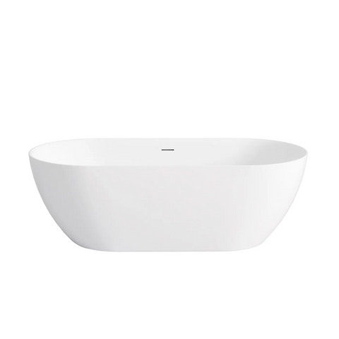 Otti Attica Manolo Bath 1530mm w/ Overflow Matte White AMBT-1500MW-OF