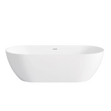 Otti Attica Manolo Bath 1700mm w/ Overflow Gloss White AMBT-1700-OF
