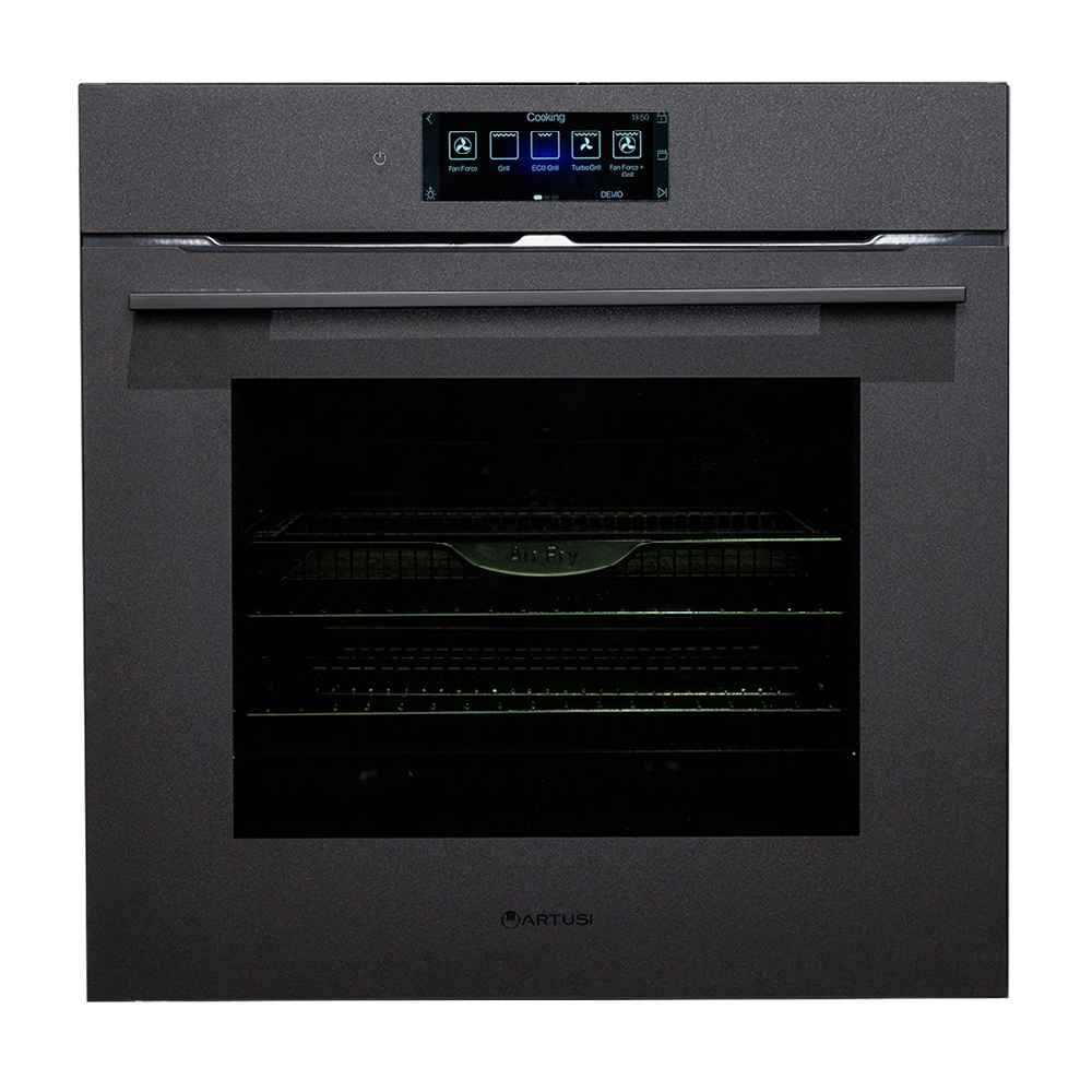 Artusi Signature Series Built-In Electric Oven 600mm Nano Matte Black AOP426NB