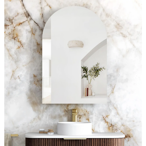 Otti Archie Shaving Cabinet 900mm Sable Walnut ARSV9060SW