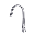 Artusi Gooseneck Mixer Tap with Pull Out Hose Brushed Nickel ASM501BN