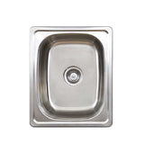 Seima Sink Acero 006 Single Bowl 460x560mm Abovemount With Overflow (Left taphole) Stainless Steell 191590