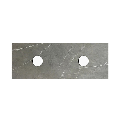 Otti Byron Wall Hung Vanity 1500mm (No Taphole) Natural Oak / Amani Grey Top BY1500NST-G-NTH