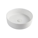 Amelie Deauville Round Above Counter Basin 360mm (No Overflow) Matte White BDOLUC360AVBMW