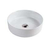 Amelie Deauville Above Counter Basin 360mm (No Overflow) Gloss White BDOLUC360AVB